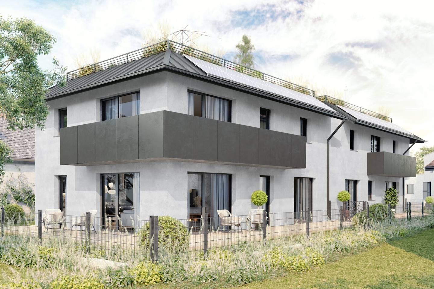 MORZG - modern 3-room apartment with approx. 60 m² roof terrace