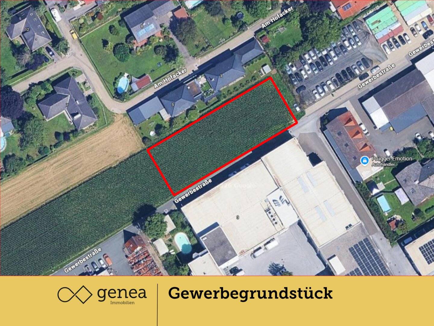 Fully serviced commercial building plot in Hausmannstätten – paved access