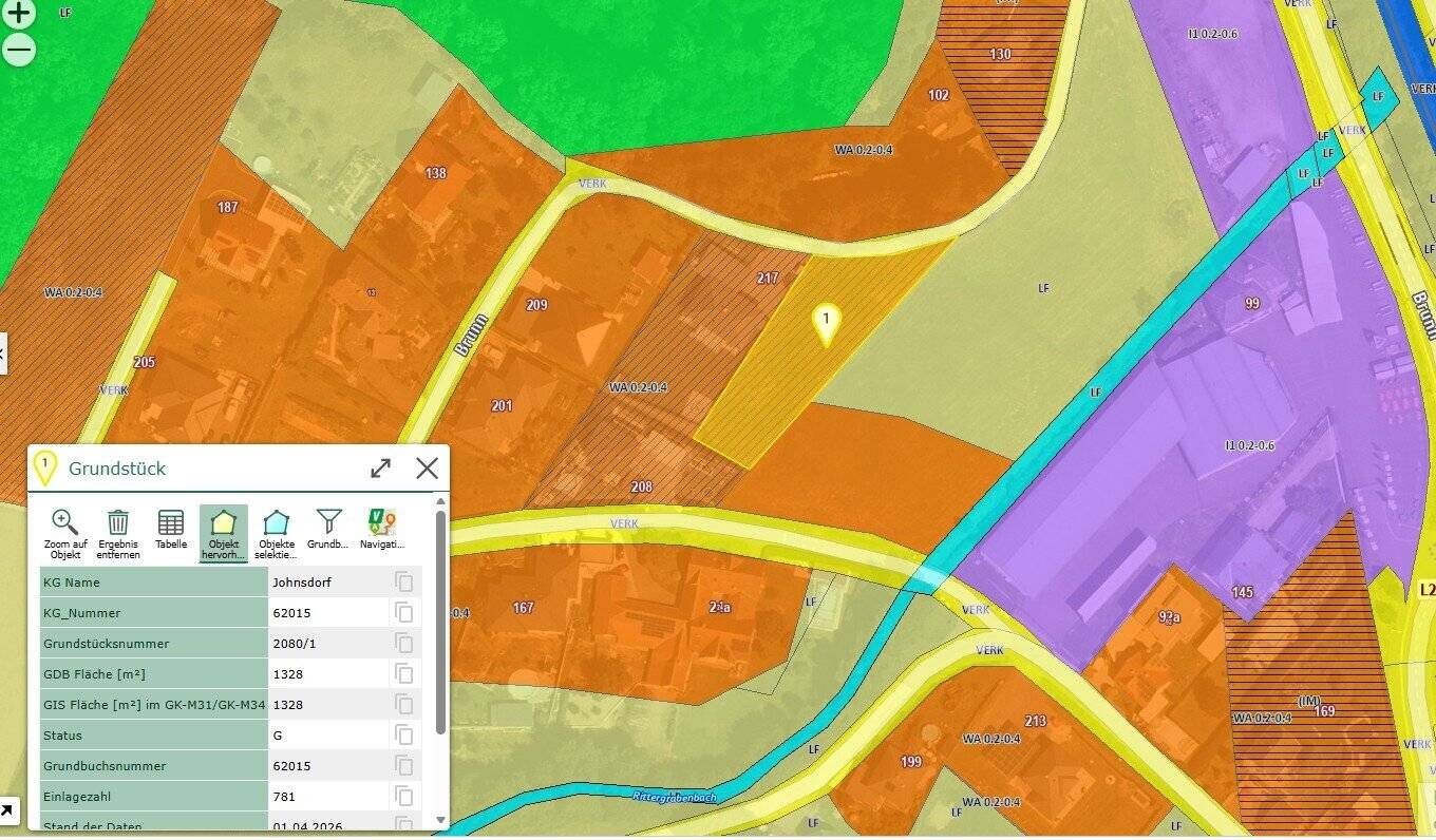 Sunny plot in Brunn near Fehring for sale ...!