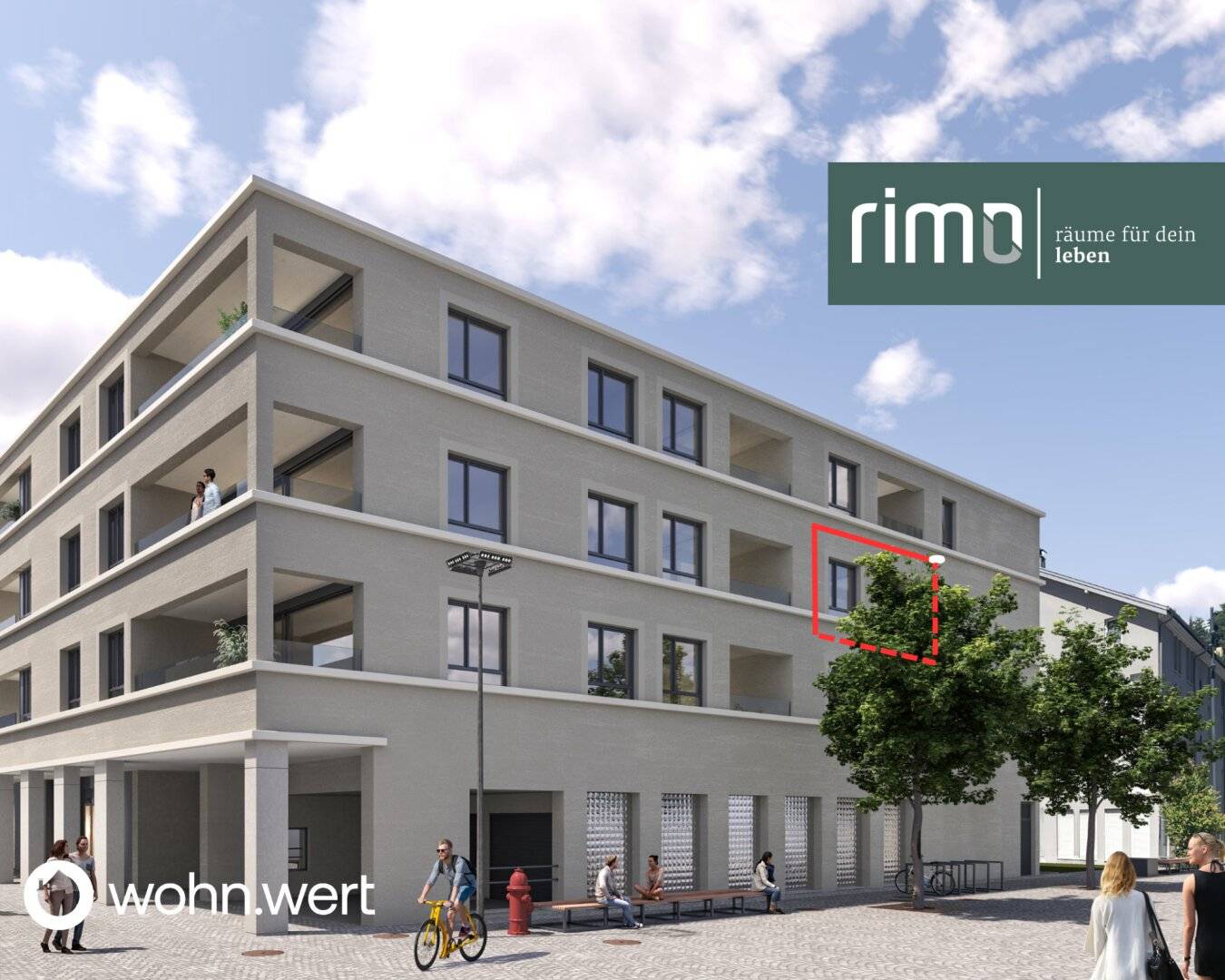 1.5-room apartment at Jahnplatz in the center of Feldkirch - First occupancy - for rent - Top A2.2
