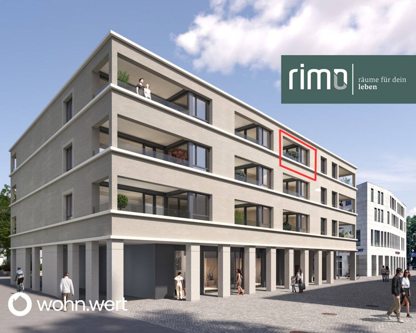 2-room attic apartment at Jahnplatz in central Feldkirch - first occupancy - for rent - Top A3.5