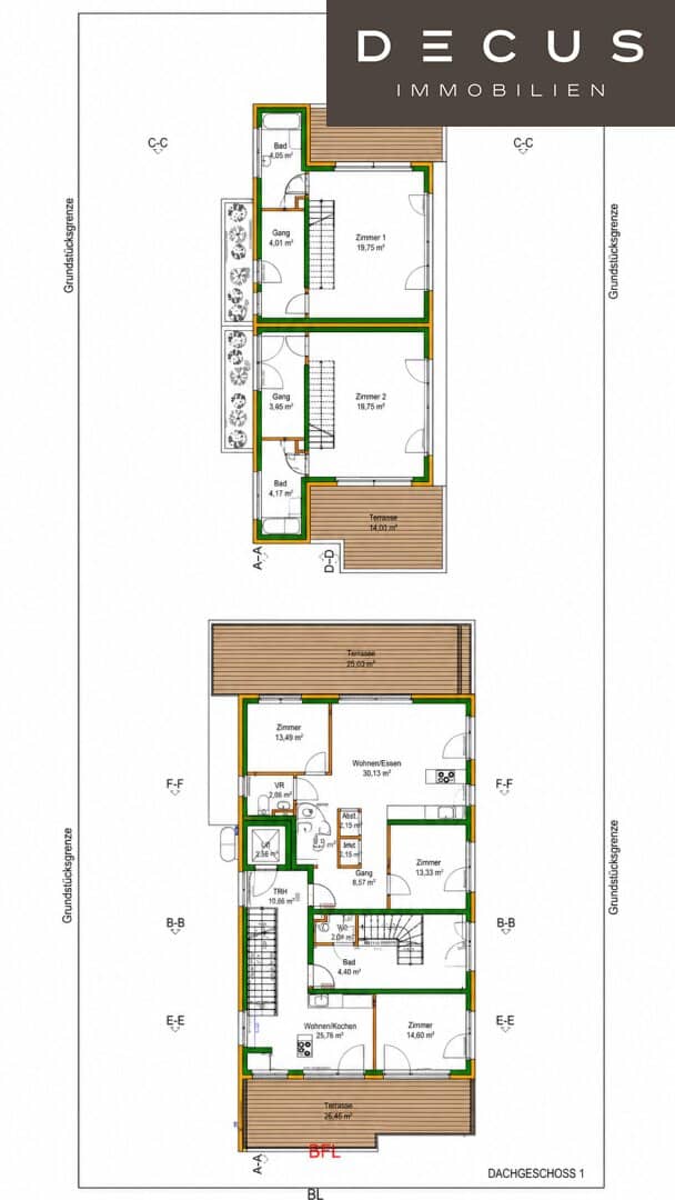 Residential development in Vienna-Donaustadt – nine apartments, two semi-detached houses and underground car park