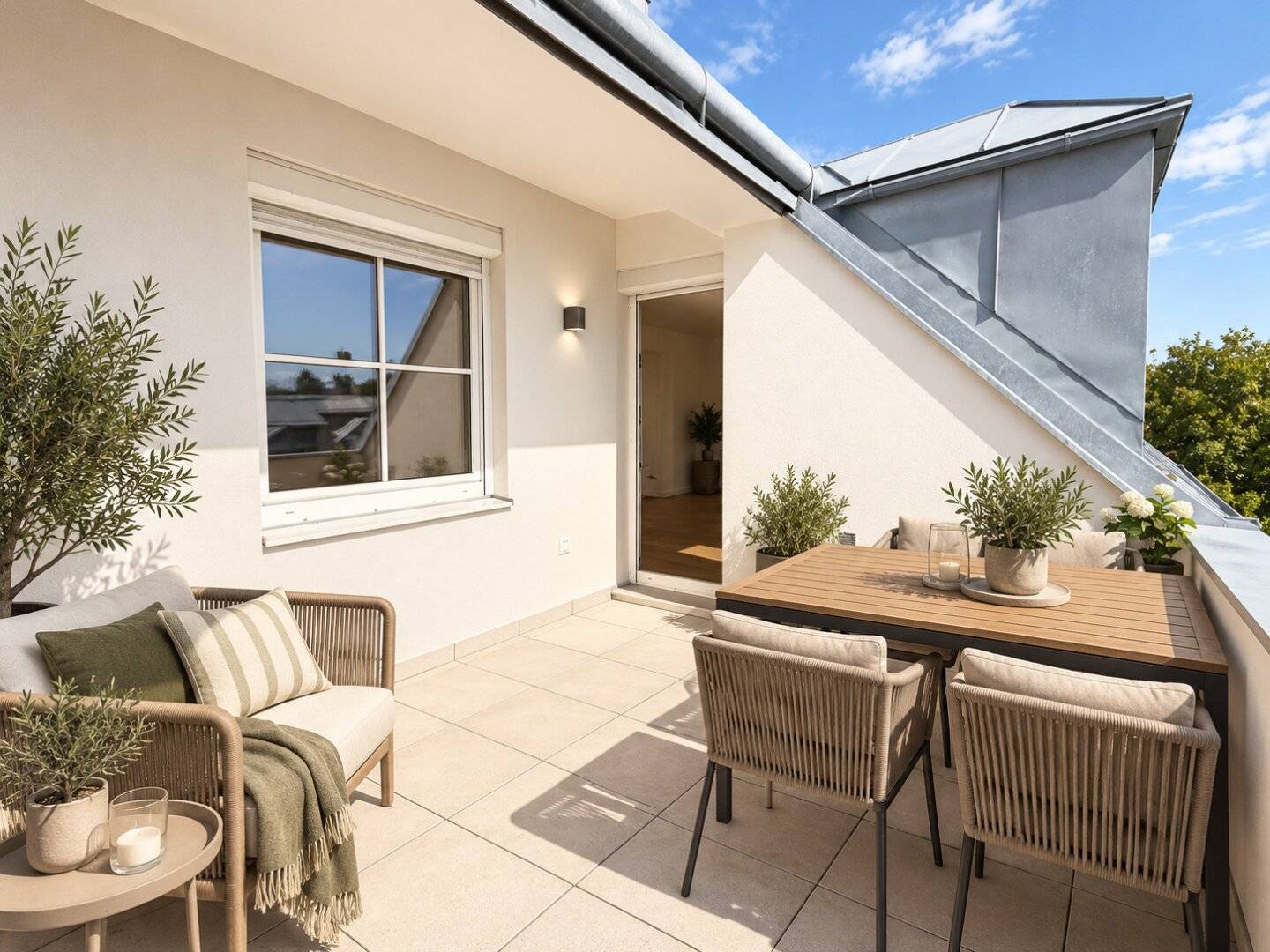 Sonnige Dachgeschoss-Maisonette mit Terrasse und Wienblick in absoluter Grünruhelage