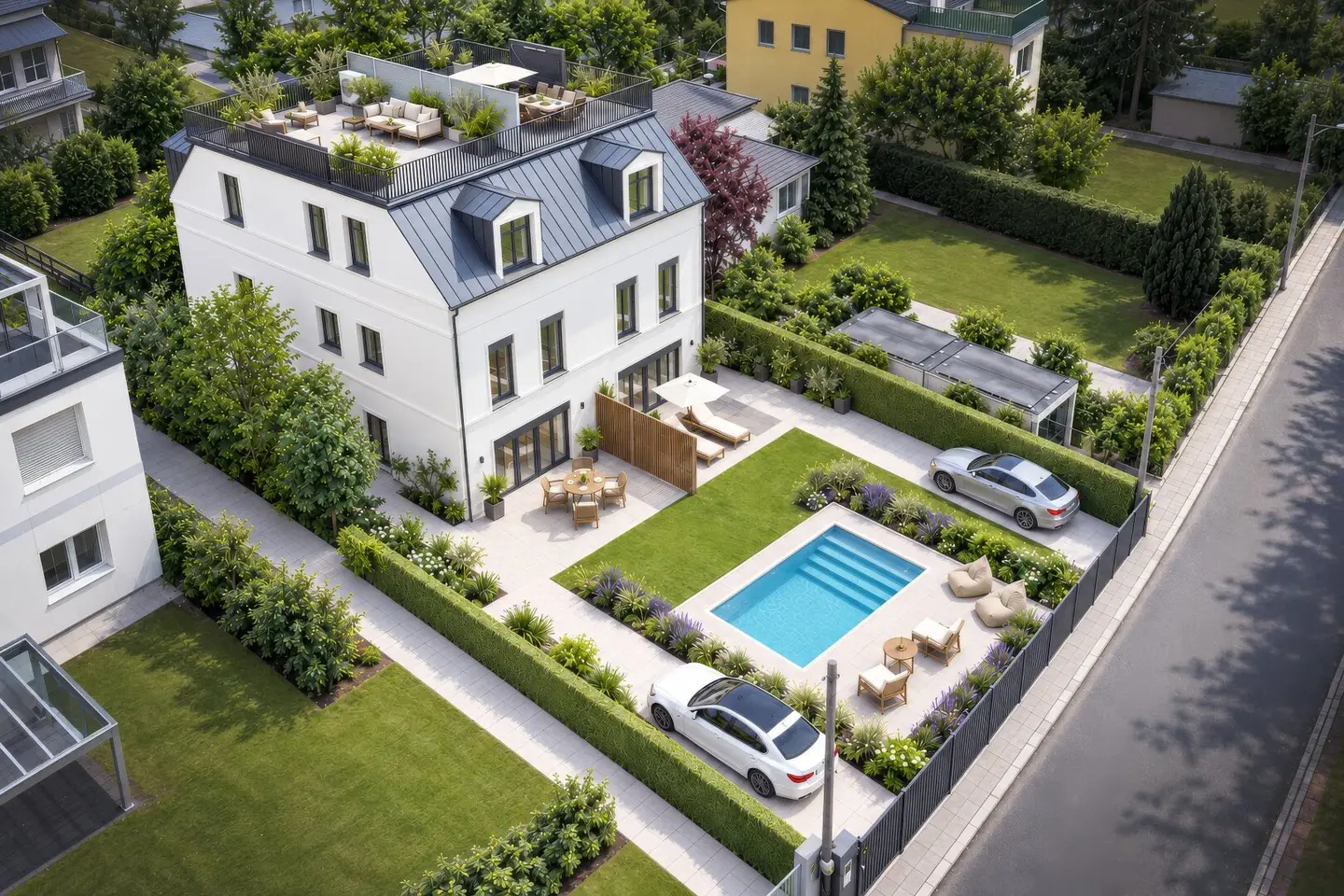 Just completed Exclusive semi-detached house at Wolfersberg