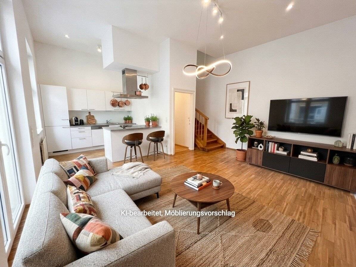 Commission-free from the owner Unrenovated 6-room townhouse with 40 m2 terrace near the Volksoper