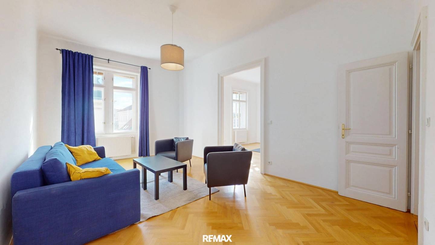 Zentrale 3-Zimmer-Altbauwohnung mit Lift in 1080 Wien | nahe Neubaugasse &amp; Innenstadt