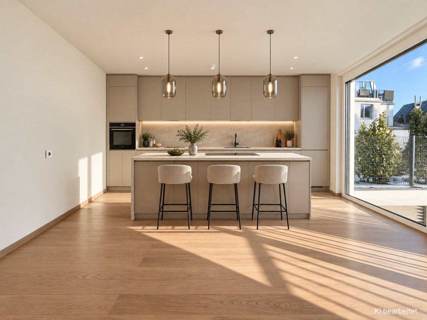 Beautiful 2-room rental apartment with first occupancy, distant view &amp; underfloor heating