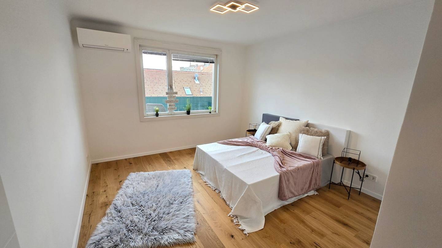 First occupancy after renovation in attic with 11m² terrace and air conditioning
