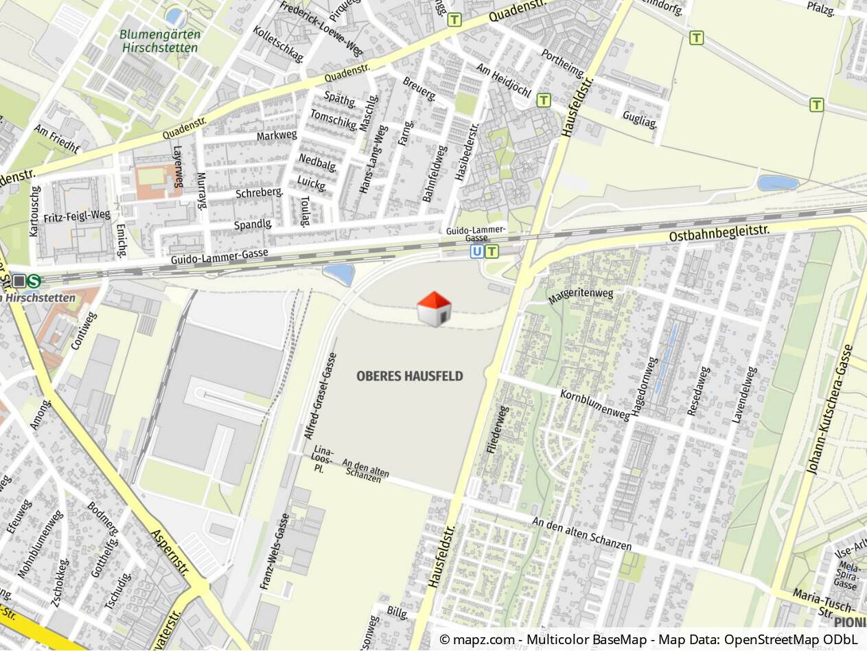 Visible location by U-Bahn in the new district apartment