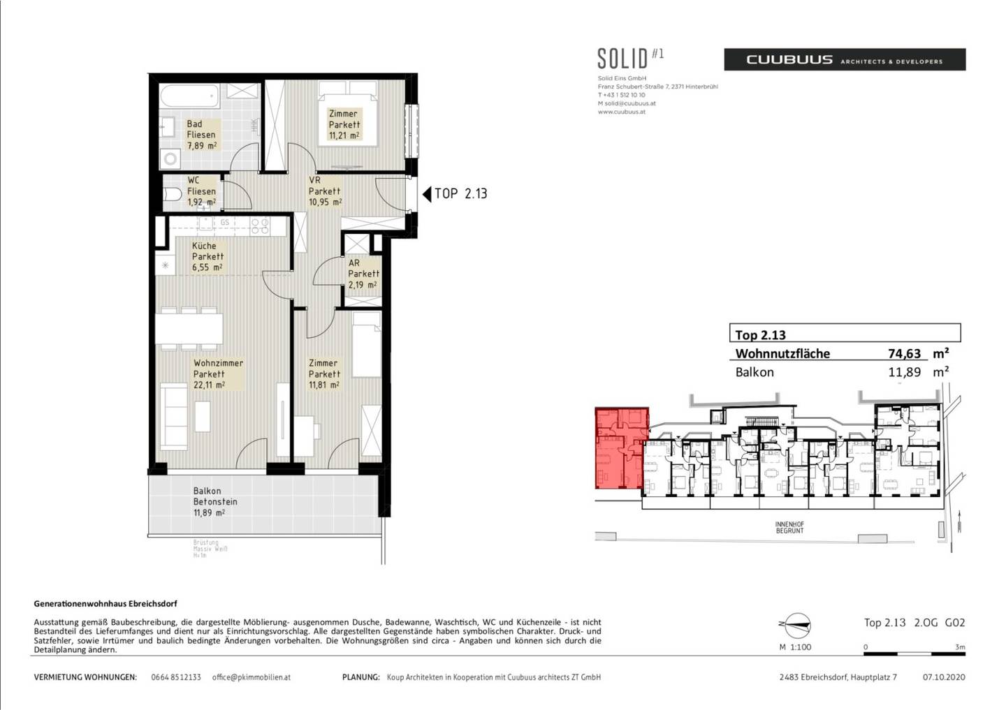 Rent in the middle of Ebreichsdorf