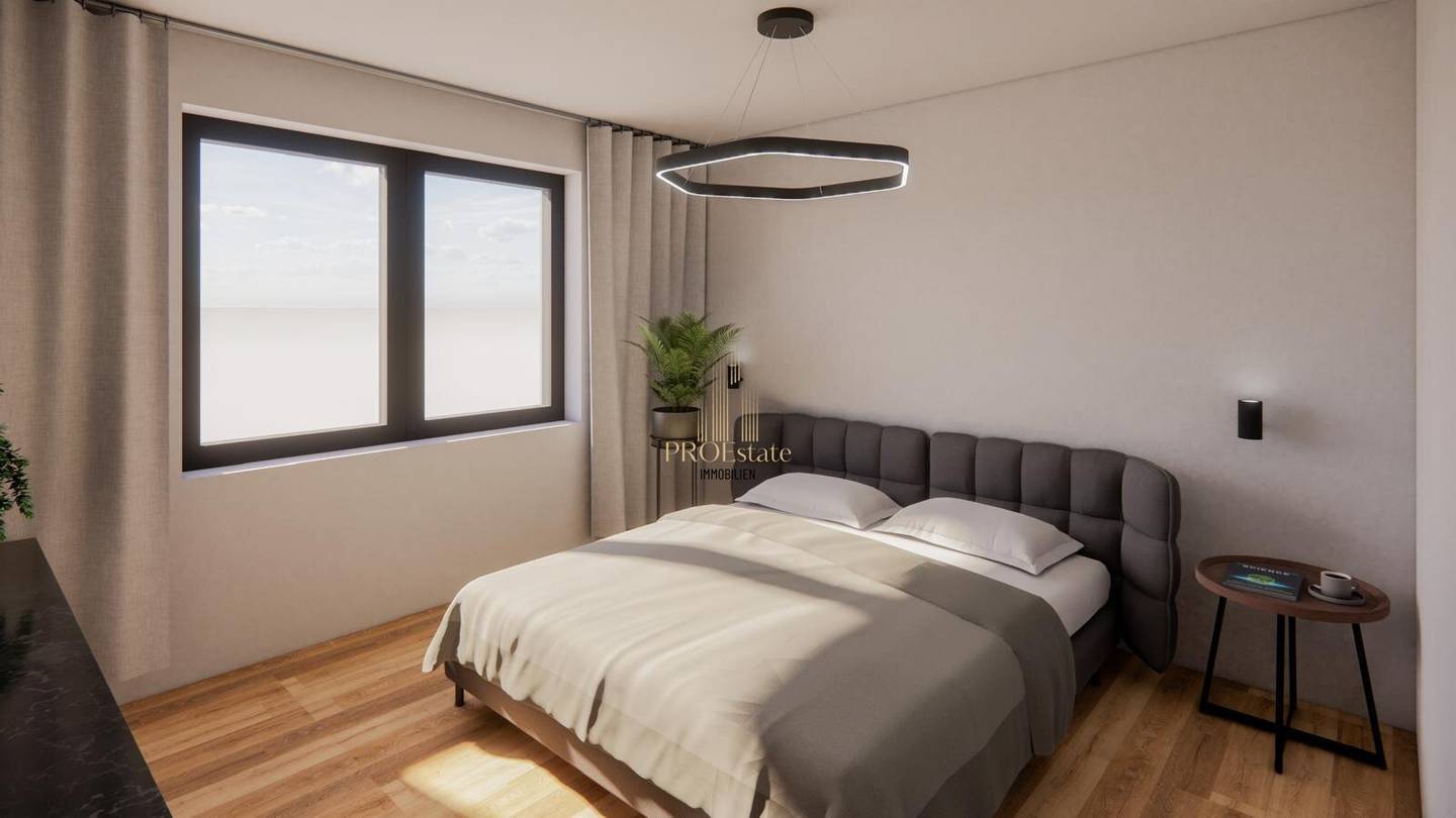 Modern 3-room penthouse in Buchkirchen, first occupancy with 30 m² balcony, garage and elevator