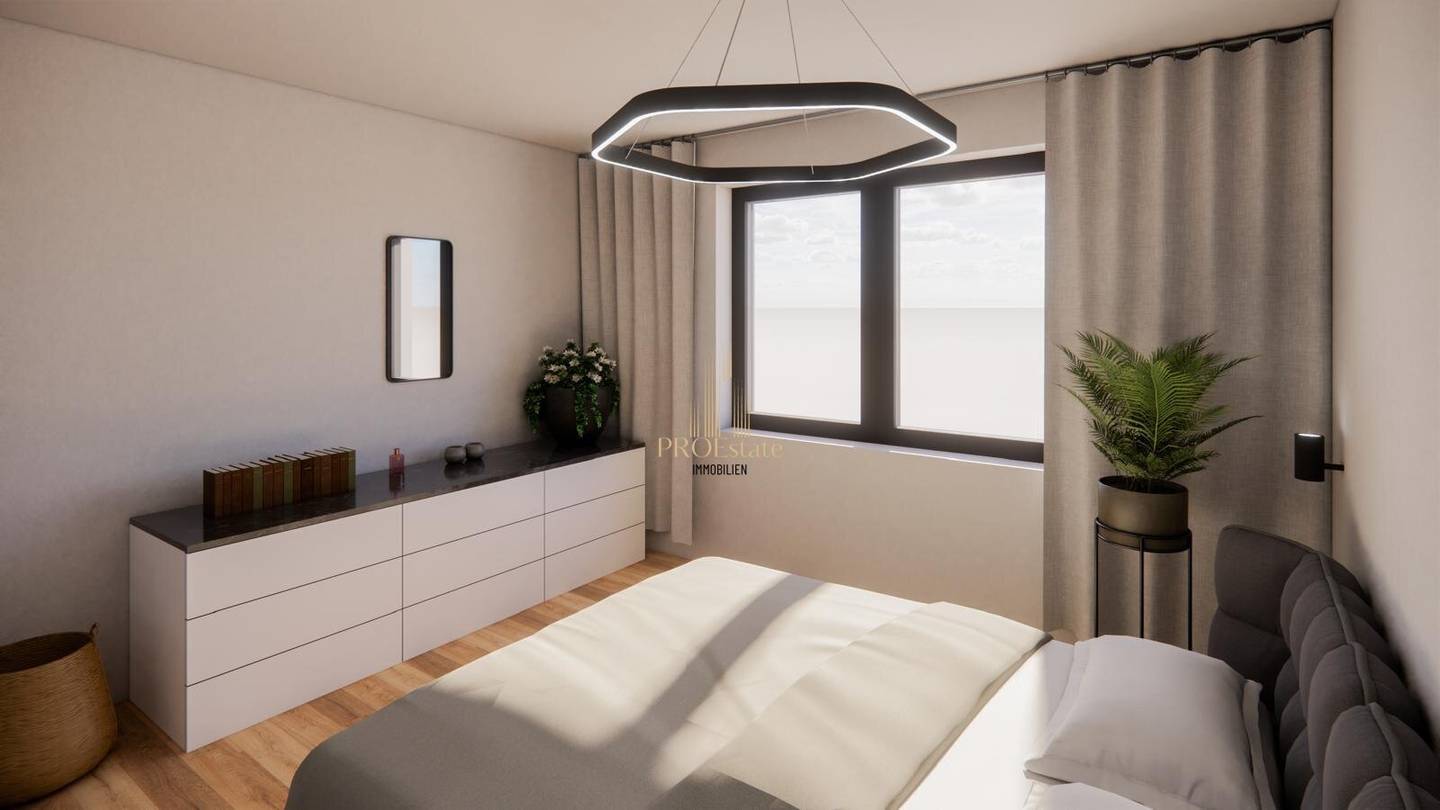 Modern 3-room penthouse in Buchkirchen, first occupancy with 30 m² balcony, garage and elevator
