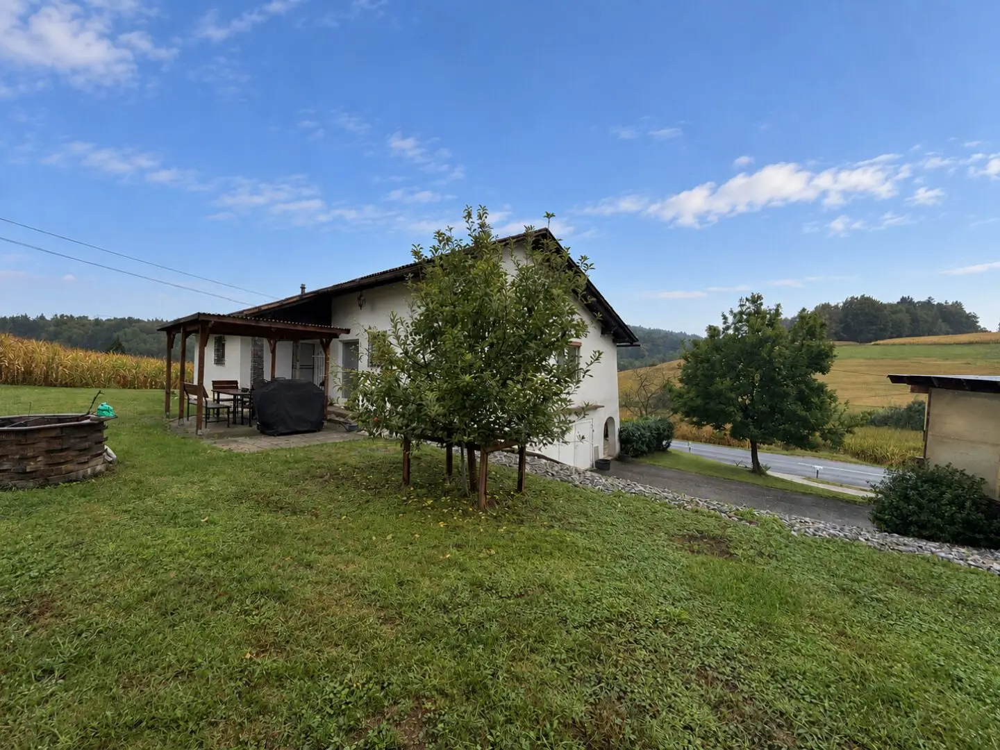 Well-maintained single-family house with large plot and modern building services – approx. 25 km from Graz