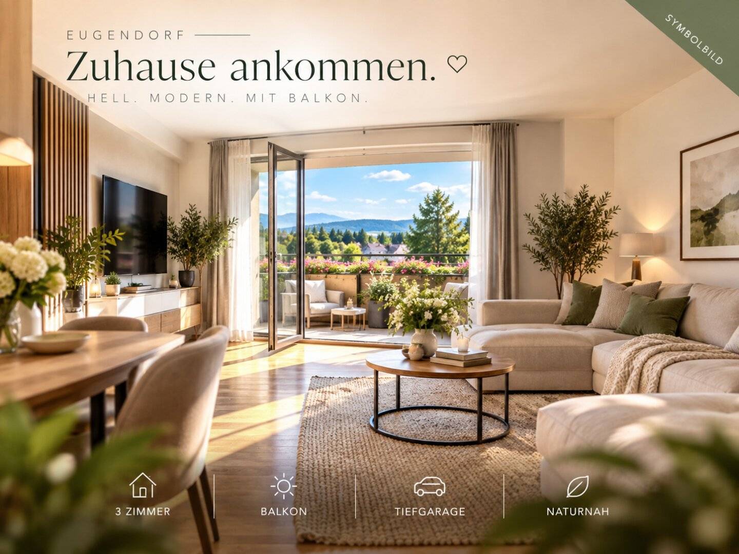 Wohnen mit Komfort, Raum und Lebensqualität – in Eugendorf, nur wenige Kilometer von Salzburg entfernt.