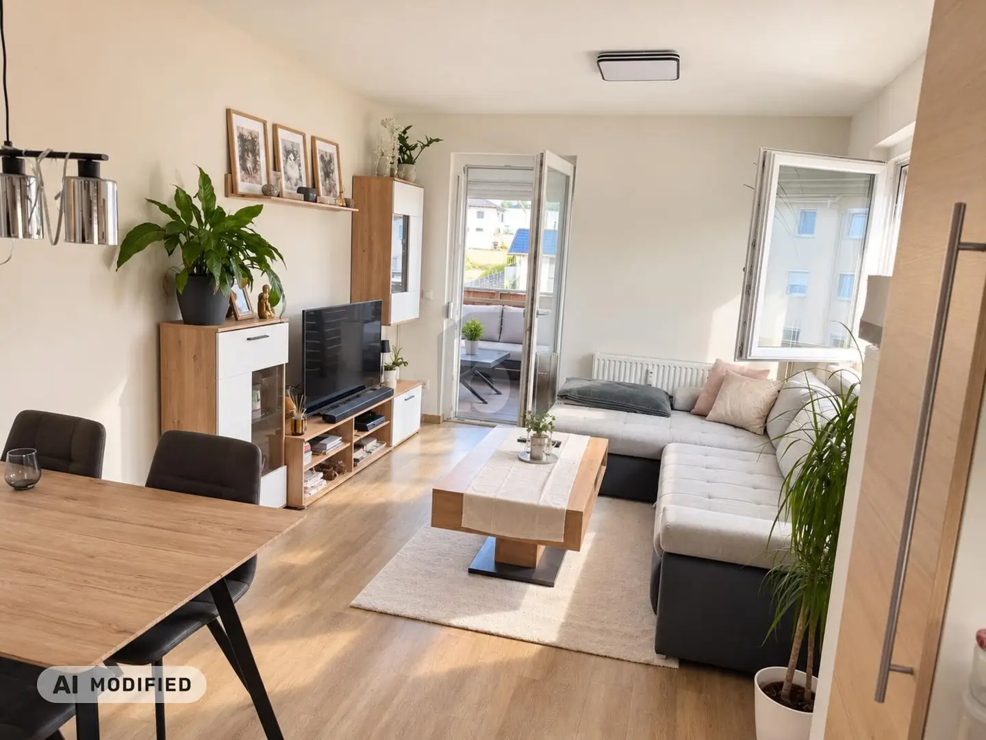 Lichtdurchflutete Wohnung mit Balkon und Carport