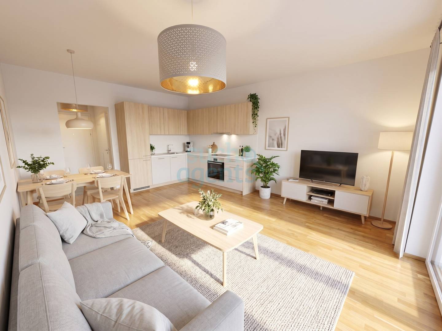 Neuwertige Wohnung mit großer Loggia und Lift