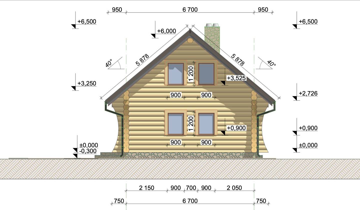 Log houses made of solid round timber, durable, ecological and comfortable to live in