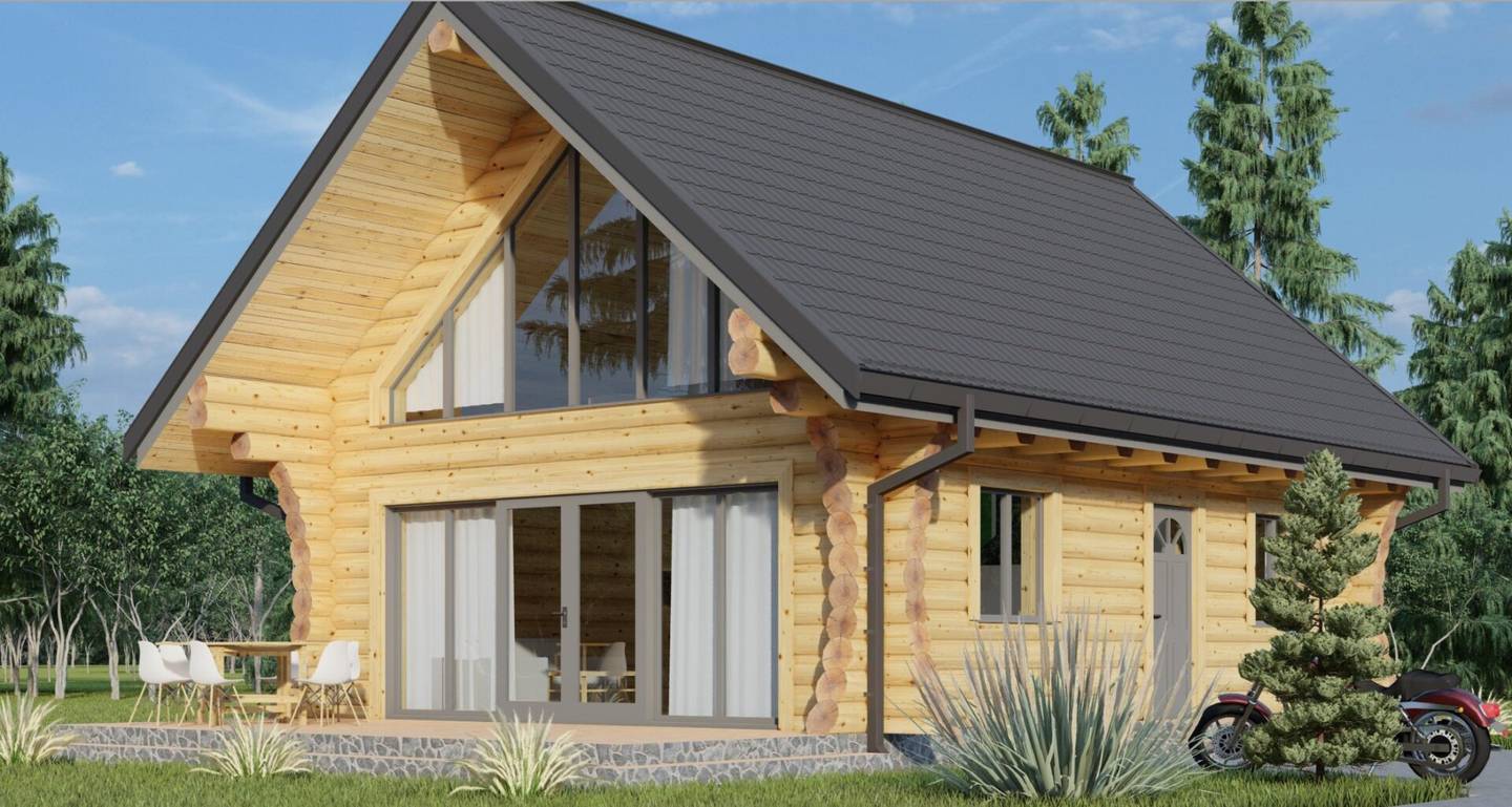 Log houses made of solid round timber, durable, ecological and comfortable to live in