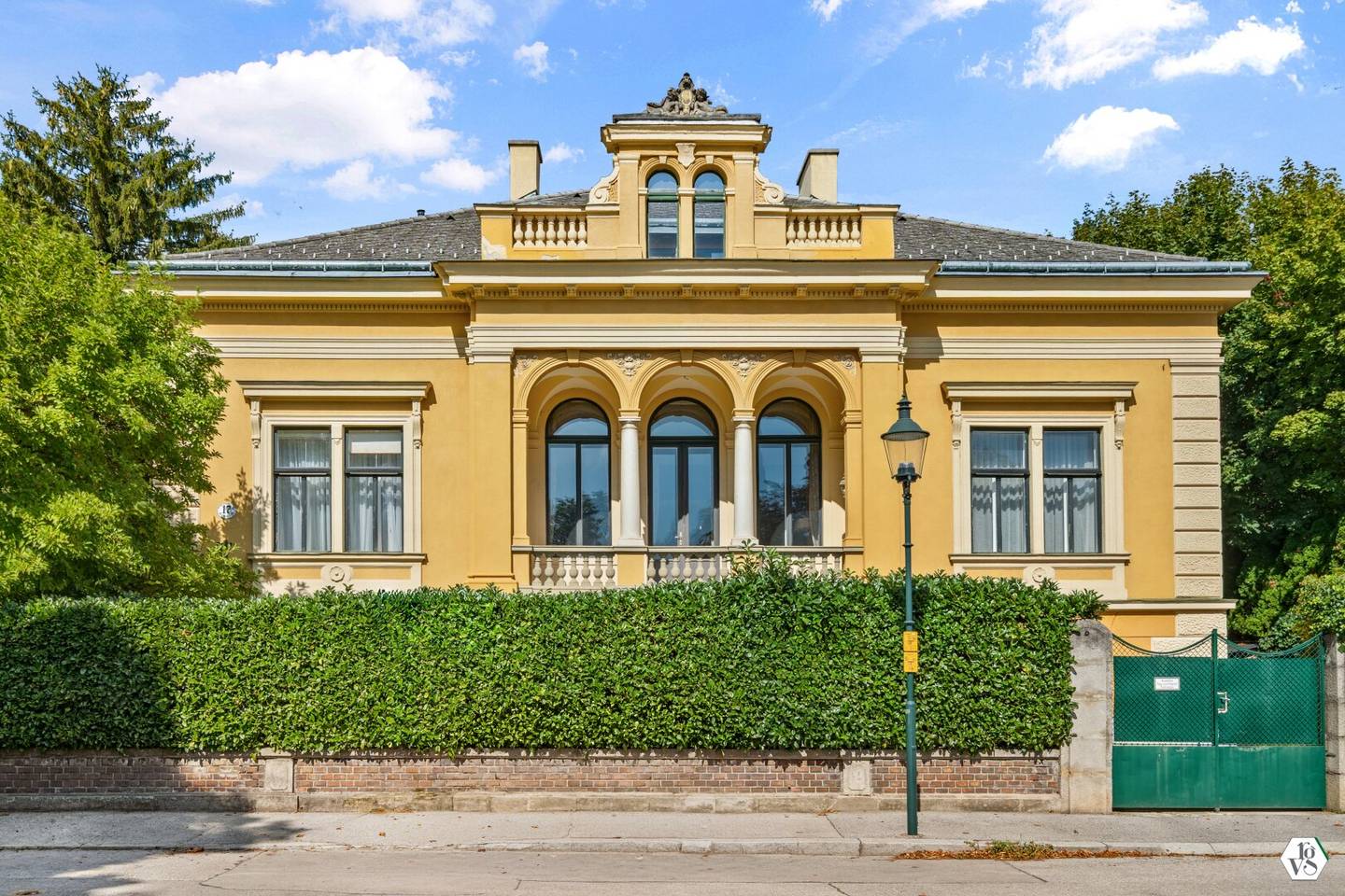 Historic Villa Foller from the Imperial Era in the traditional villa district of Baden near Vienna