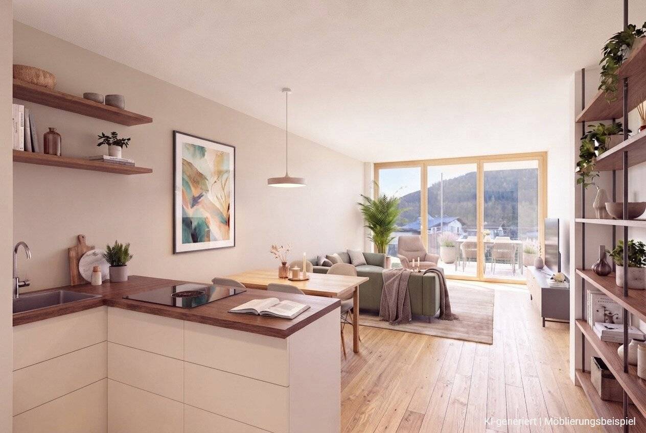 3-room apartment on an upper floor with southwest orientation | TOP B17 | Zams