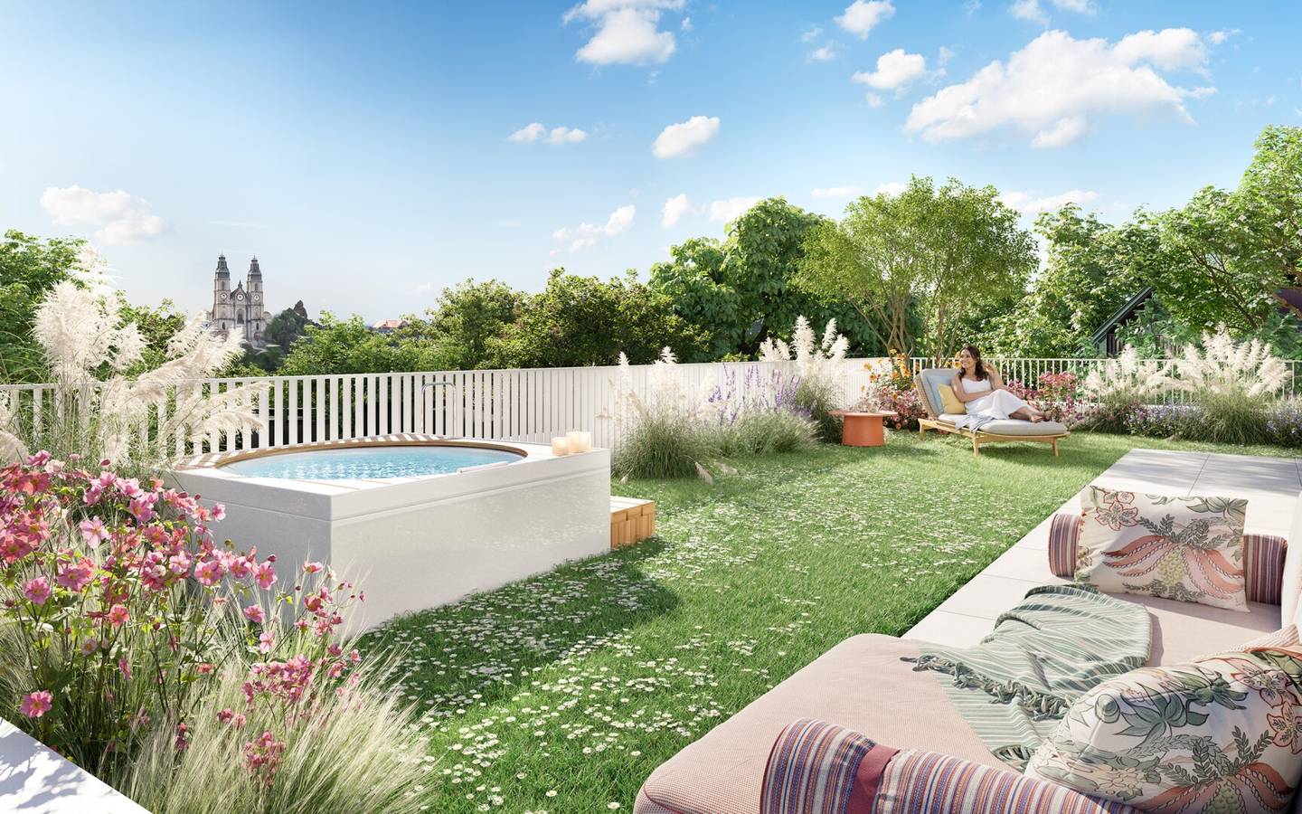 Living with Distant View MARIATROST, Garden Maisonette 5 Rooms