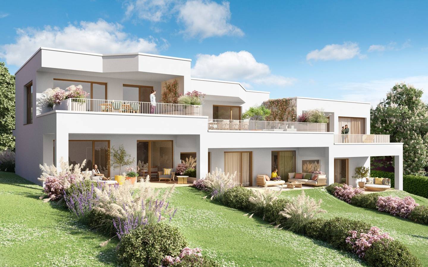 Living with panoramic views MARIATROST, garden maisonette 5 rooms