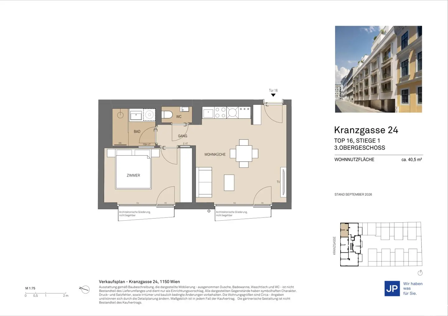 KRANZGASSE 24 - Wohnen mit urbanem Komfort und ruhigem Rückzugsort