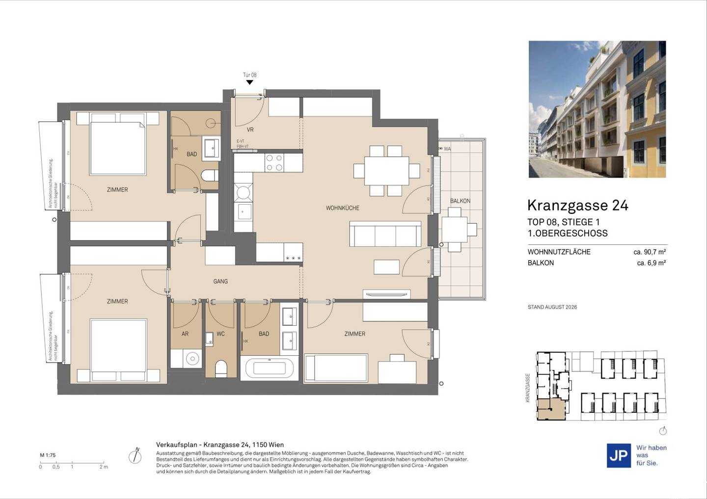 KRANZGASSE 24 - Wohnen mit urbanem Komfort und ruhigem Rückzugsort