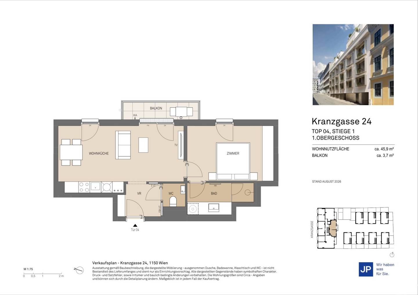 KRANZGASSE 24 - Wohnen mit urbanem Komfort und ruhigem Rückzugsort