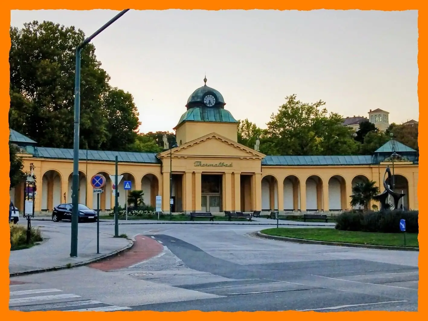 Schlosspark und Thermalbad vor der Haustüre