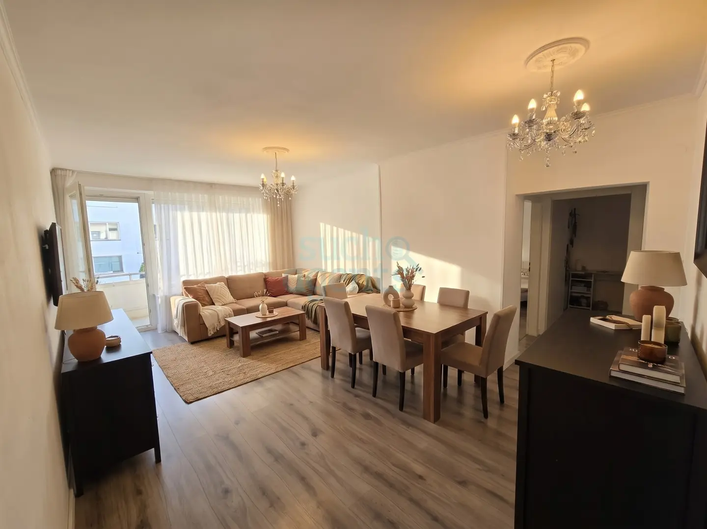 Bright apartment with south facing loggia and lift near Wasserwald
