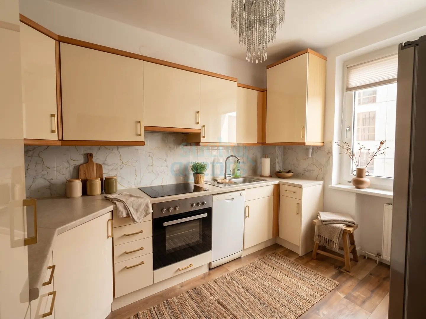 Bright apartment with south facing loggia and lift near Wasserwald