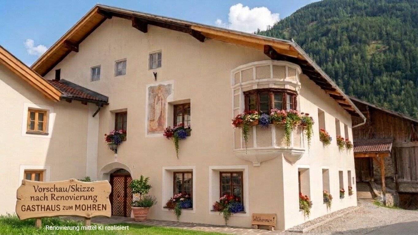 Exclusive property offer: Historic jewel "Gasthaus" in the heart of Pfunds - Tradition meets modern living