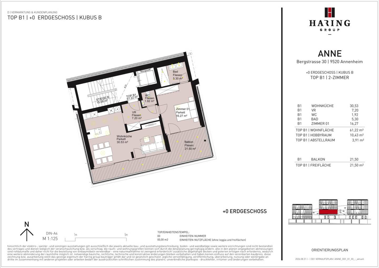 Exklusive 2-Zimmer-Neubauwohnung mit Balkon und Seeblick – provisionsfrei | NOVE. Premium Living in Annenheim am Ossiacher See