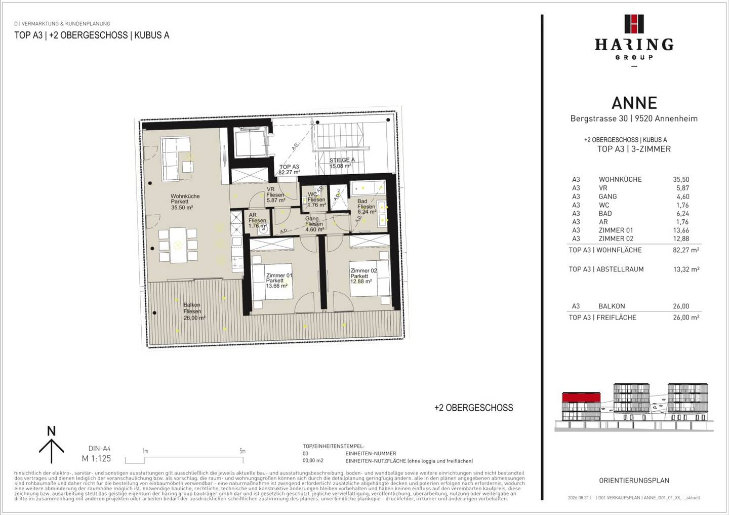 Exklusive 3-Zimmer-Neubauwohnung mit Balkon und Seeblick – provisionsfrei | NOVE. Premium Living in Annenheim am Ossiacher See