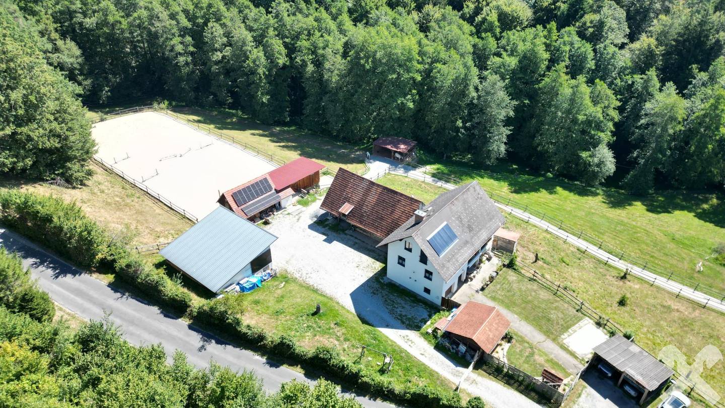 Pferdehof mit Wohnhaus familienwohnung in idyllischer Hofanlage