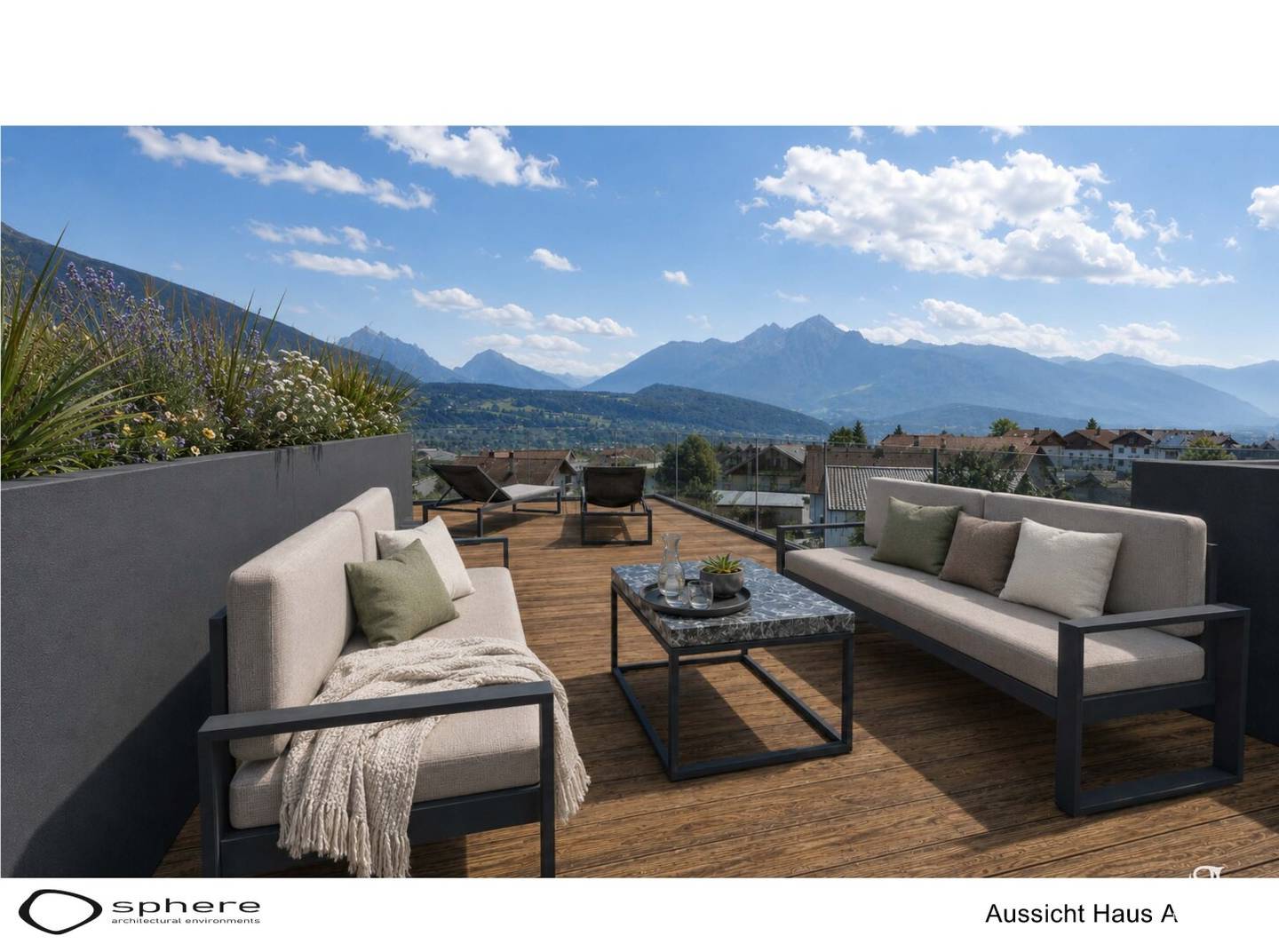 Turnkey architect dream house in Rum – sunny southwest location with panoramic view and underground garage included