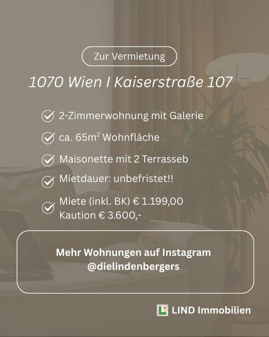 Mietvertrag unbefristet! Termine bitte online buchen (Link steht im Text)
