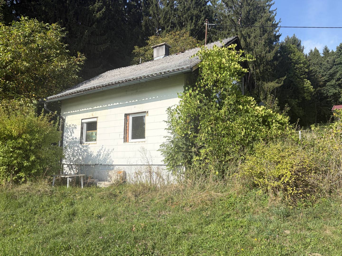 Development plot with existing building and garden Apartment