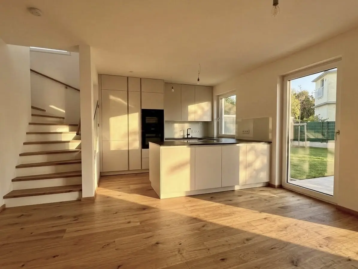 5-room first-occupancy dream house with approx. 150 m² garden 2 bathrooms brand-name kitchen commission-free for the buyer