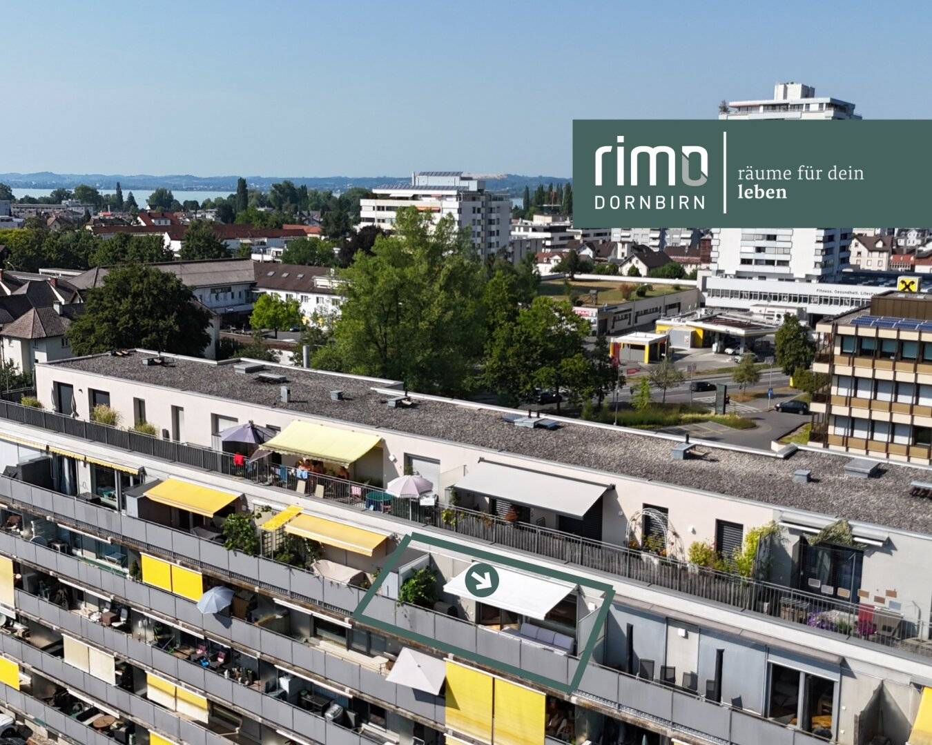 Above the Roofs of Bregenz – sunny 3-room apartment with view and terrace