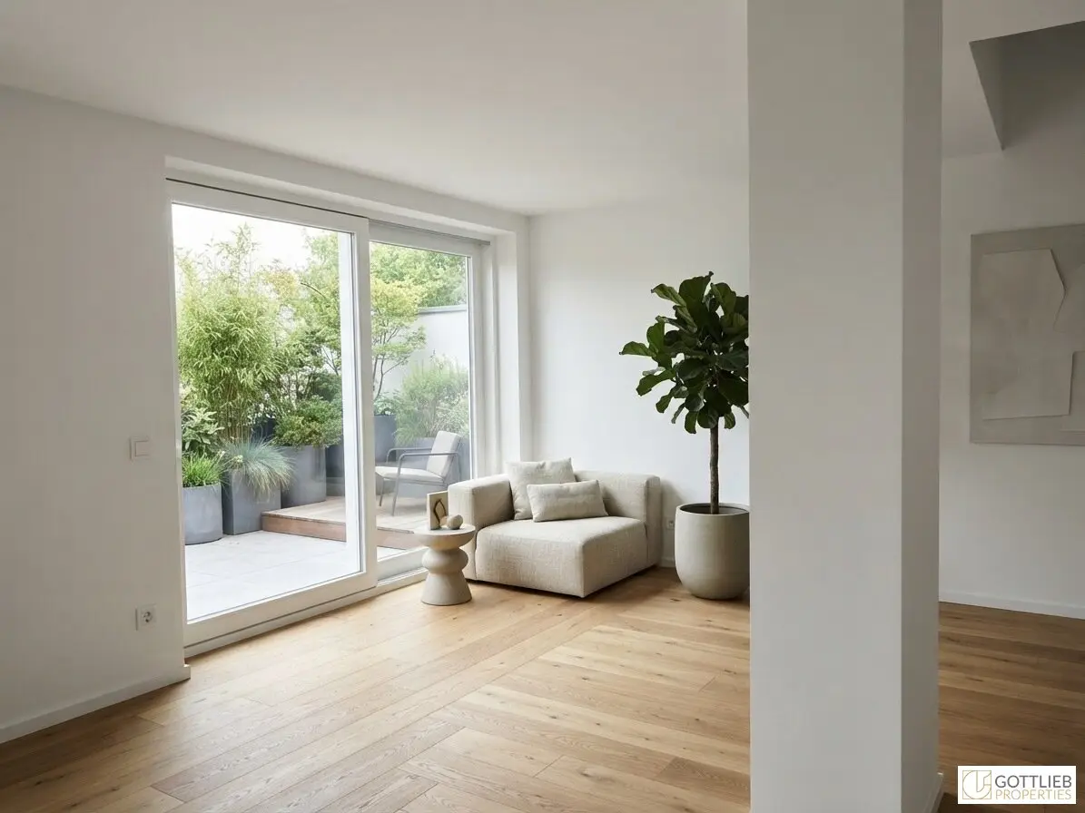 Near U-Bahn U3 and U6! High-quality 3-room attic apartment with south terrace in completely renovated Gründerzeit building