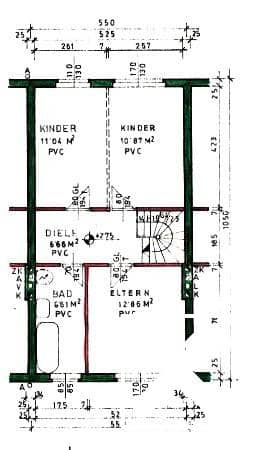 Grundriss Obergeschoß