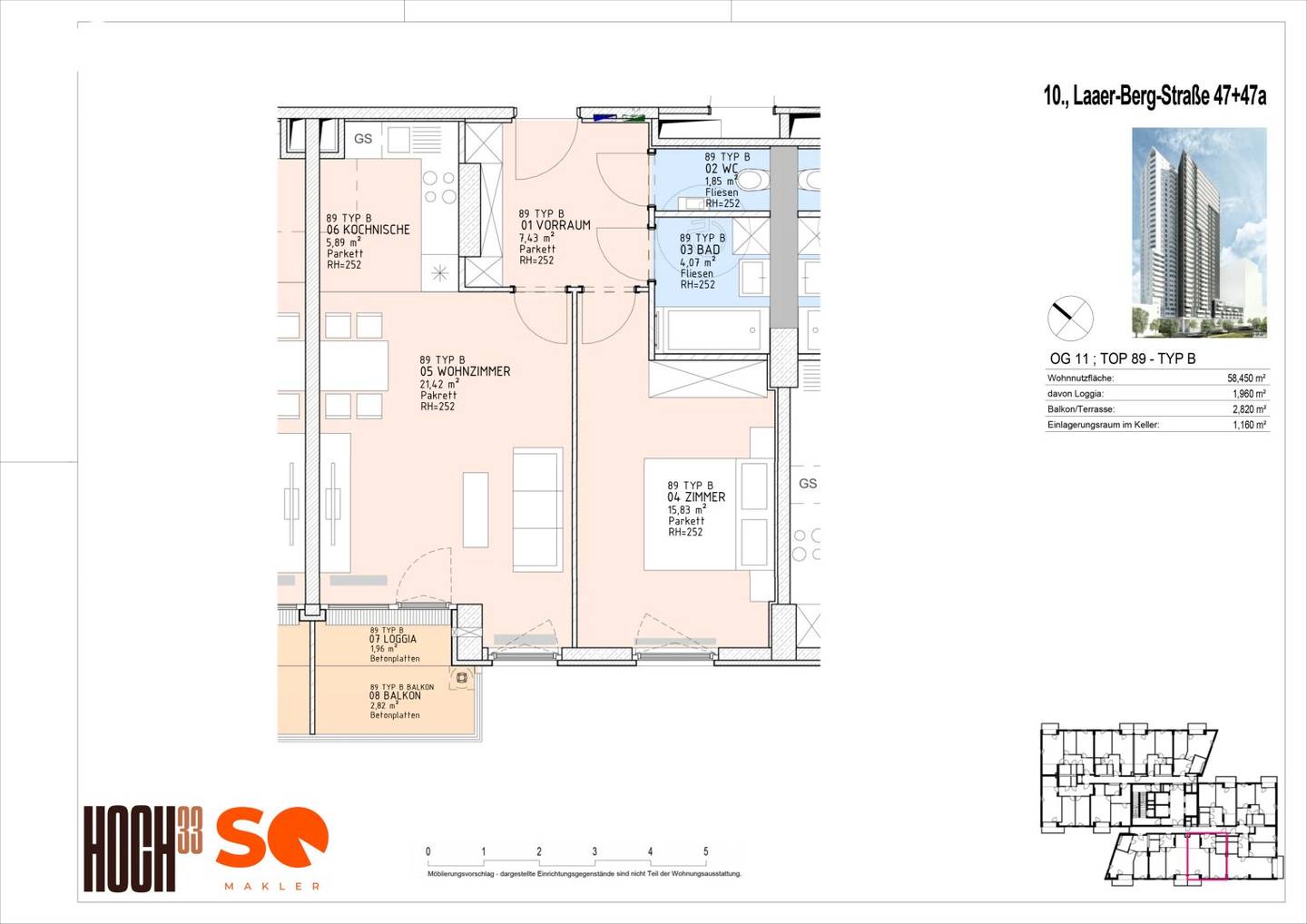 # SQ - HOCH33 - LIVING WITH PANORAMIC VIEWS IN THE HIGHEST RESIDENTIAL BUILDING IN VIENNA