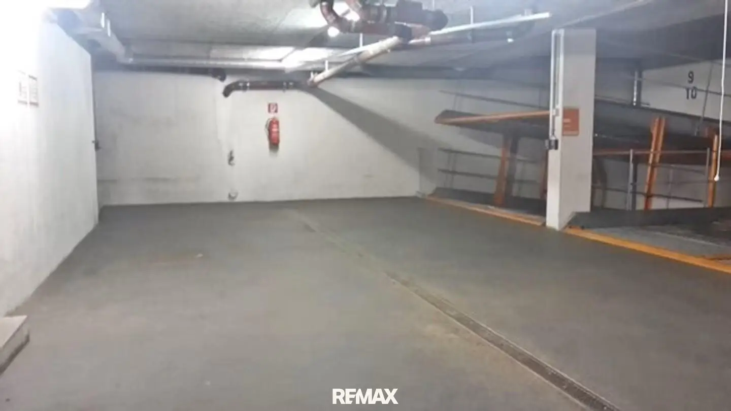 Underground parking space for small to mid-size vehicles