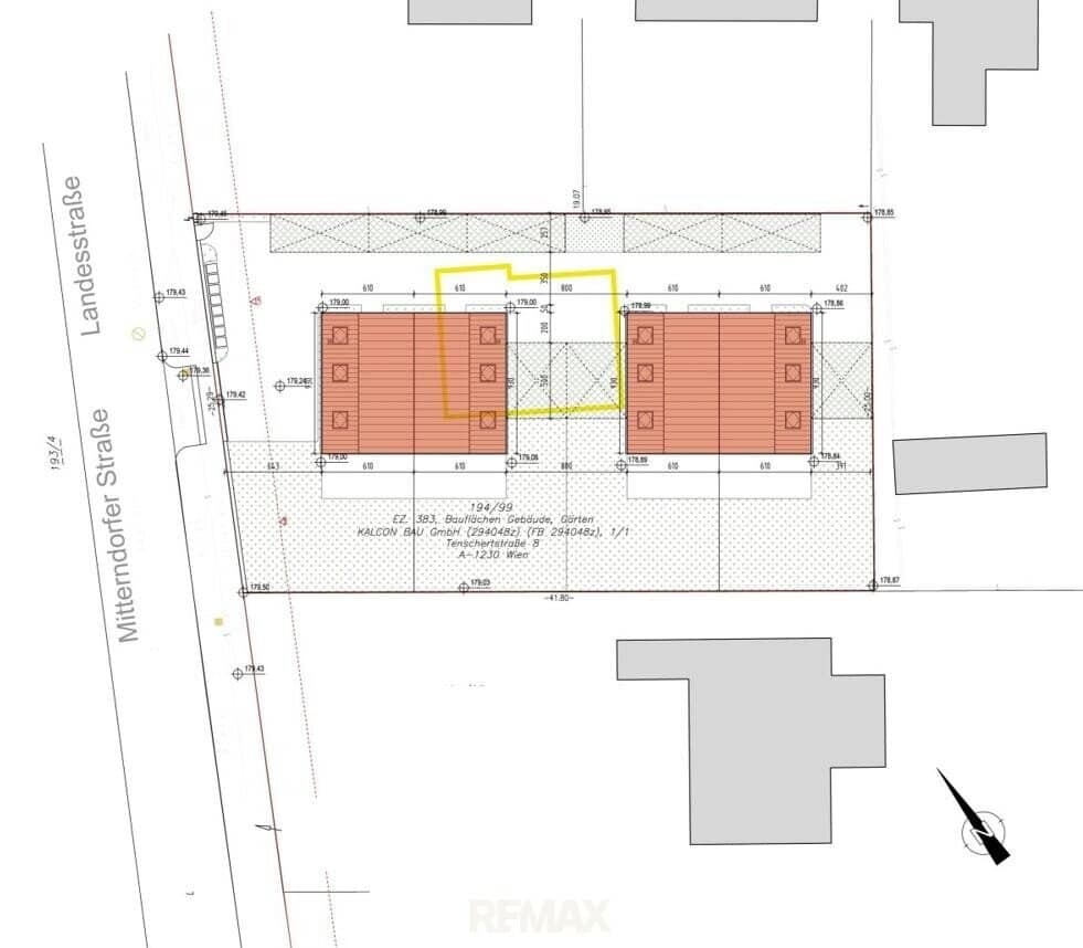ATTENTION DEVELOPERS! | Approved residential project with four semi detached houses | approx. 1,085 m² plot