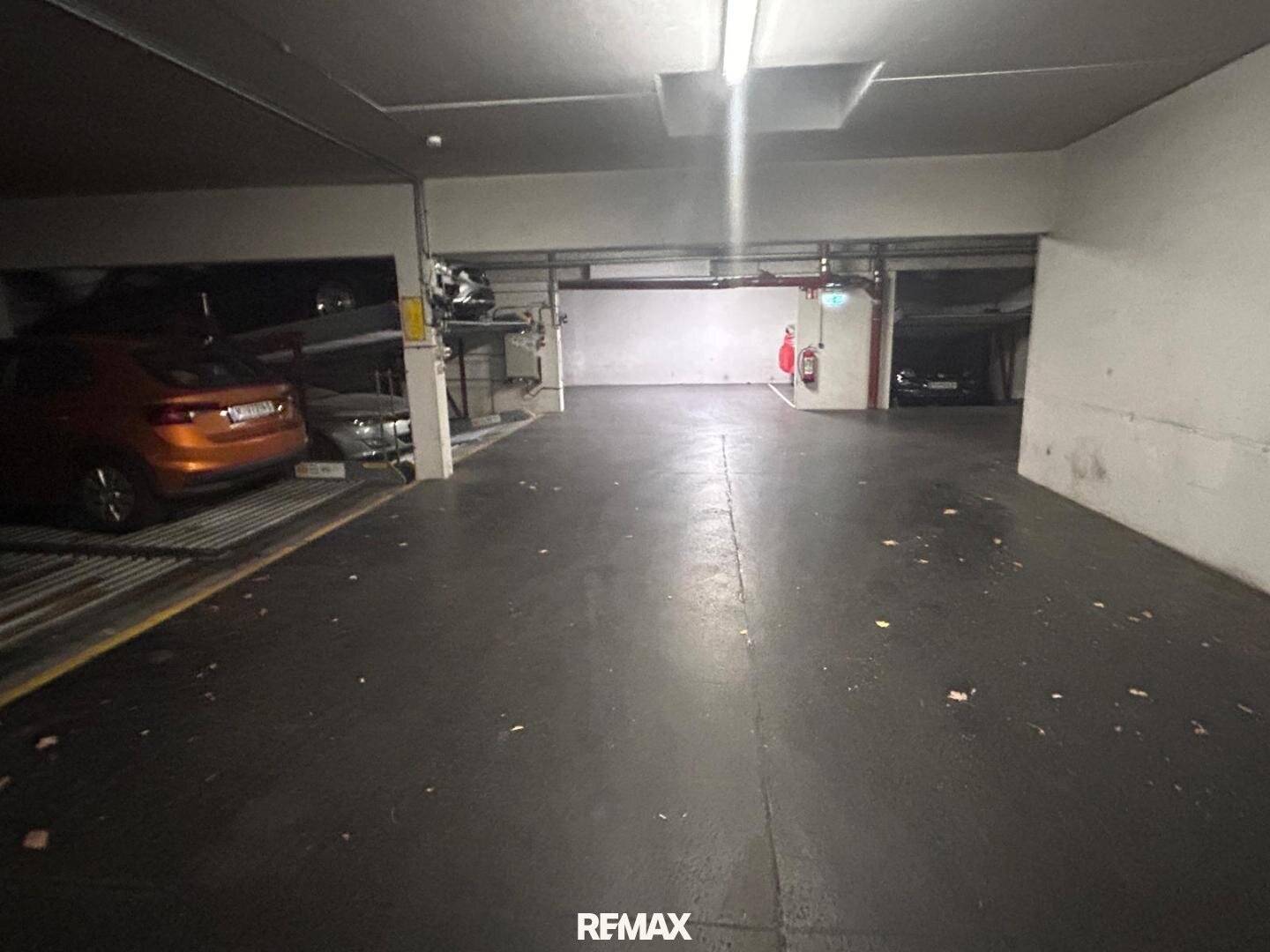 Garage parking space for small to mid-size vehicles