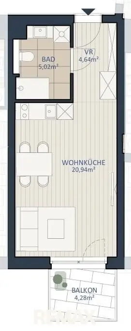 Investors take note 0% BUYER PROVISION Commission free TWO STEP 1-room with balcony