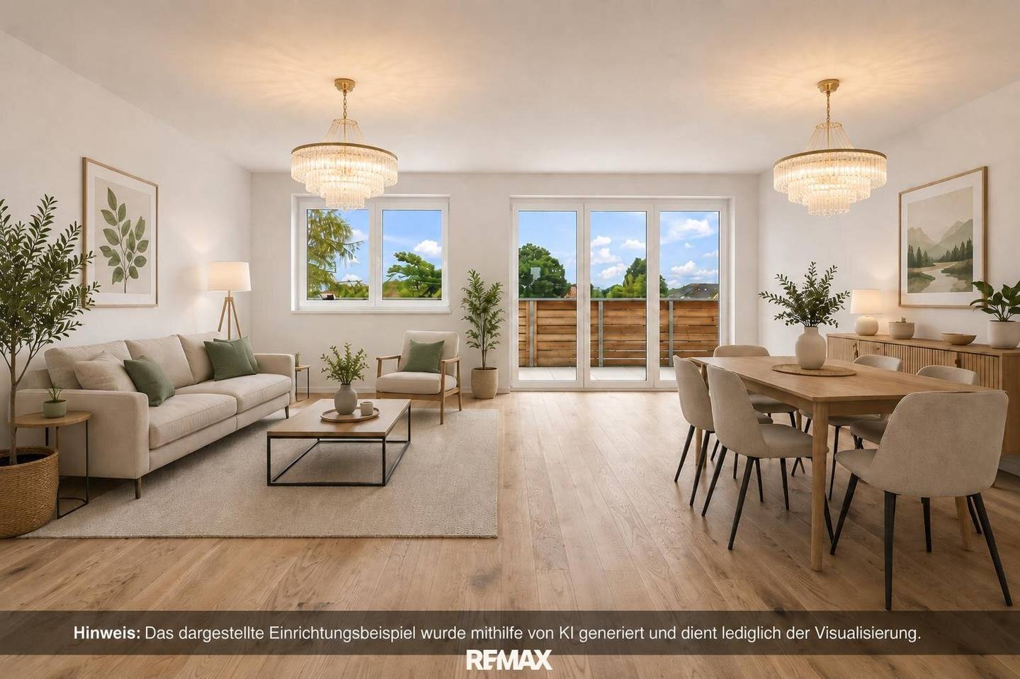 Commission-free for the buyer - Top floor 3 rooms with balcony
