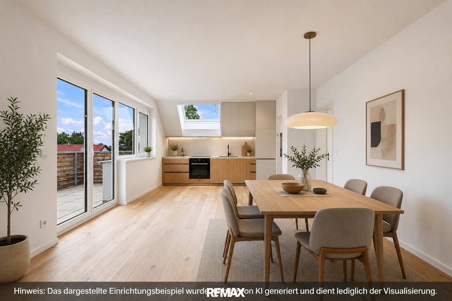 Commission-free for the buyer - Attic 3-room with 2 balconies